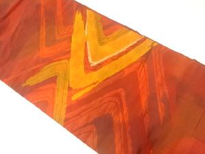 抽象模様織出し名古屋帯